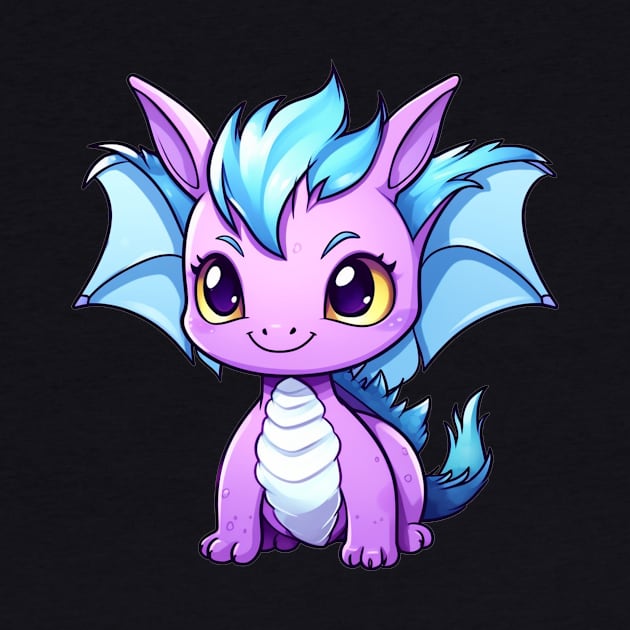 Dragon Kawaii Drawing by FluffigerSchuh